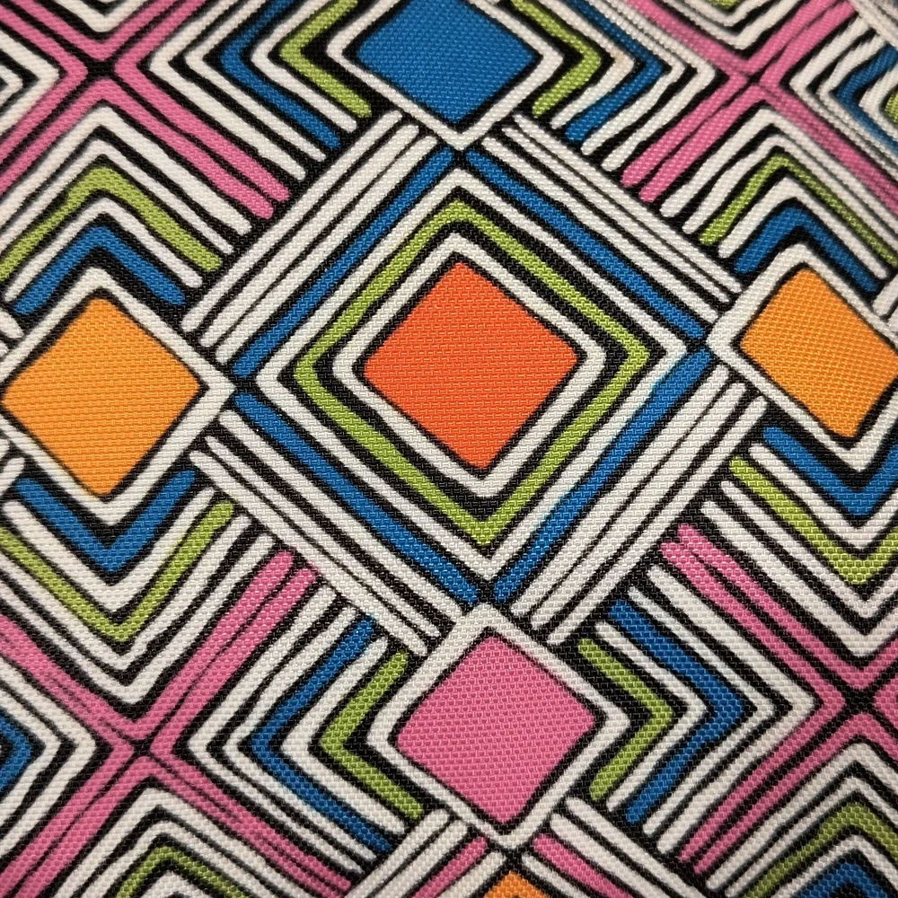 Kipling dual zip wipeable geometric print bag, EUC, 13